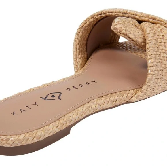 Katy Perry Collections Tan Woven Bow Sandals - Picture 2 of 8